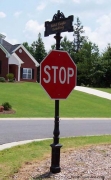 Decorative Stop Sign - Square Base